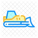 Bulldozer Tractor Color Icon