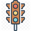 Traffic Light Stoplight Semaphore アイコン