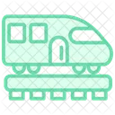 Train Duotone Line Icon 아이콘