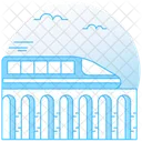 Rapid Transit Electric Train Tram Icon