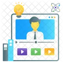 Training Videos Online Video Chat Video Lecture アイコン