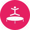 Trampoline Gymnastics Jump Icon