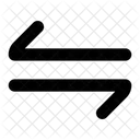 Icones De Seta Transferencia De Dados Setas Horizontais Ícone