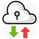 Transferência de dados na nuvem  Ícone