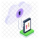 Transferencia de datos en la nube  Icono