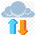 Transferencia En La Nube Intercambio En La Nube Transferencia De Datos Icono