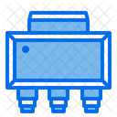 Semiconductor Transistor Chip Icon