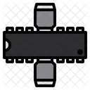 Semiconductor Transistor Chip Icon