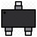 Semiconductor Transistor Chip Icon