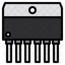 Semiconductor Transistor Chip Icon