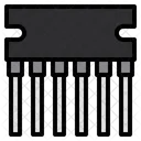 Semiconductor Transistor Chip Icon