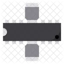 Semiconductor Transistor Chip Icon