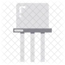 Semiconductor Transistor Chip Icon