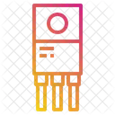 Semiconductor Transistor Chip Icon