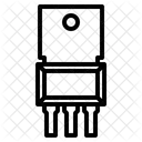 Semiconductor Transistor Chip Icon