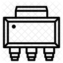 Semiconductor Transistor Chip Icon