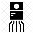 Semiconductor Transistor Chip Icon
