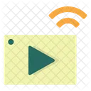 Vídeo transmitido en vivo  Icono