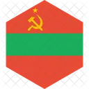 Transnistria Bandeira Mundo Ícone