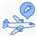 Plane Delivery Vaccine Icon