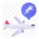 Plane Delivery Vaccine Icon