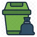 Trash Bin Garbage Rubish Icon