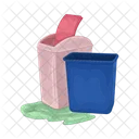 Trash Bin Dustbin Recycle Bin Icono