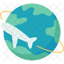 Travel World Flight Icon