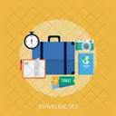 Traveling Set Holiday Icon