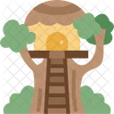 Treehouse Cottage Woods Icon