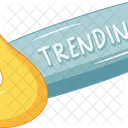 Trending Social Media Technology Icon