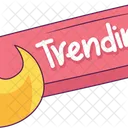 Trending Social Media Technology Icon