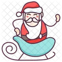 Papa Noel Trineo De Papa Noel Navidad Icono