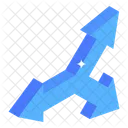 Triple Road Arrows  Icon