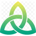 Triquetra St Patricks Day Badge Icon