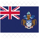 Flagge Land Tristan Da Cunha Symbol