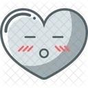 Establecer Icono De Emoji De Corazon Ligero Icono