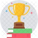 Trofeo De Libros Logro Premio Icono