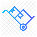 Trolley Packages Logistics Delivery Icon