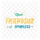 True Friendship Is Effortless Friendship Besties アイコン