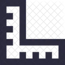トライ、スクエア、ルーラー アイコン