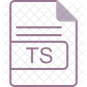 Ts、ファイル、フォーマット アイコン