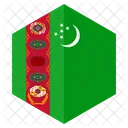 Turkmenistan Flag Country Icon