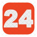 Twenty Four Number Twenty Four 24 Icon