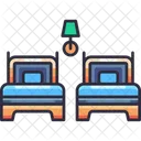 Twin beds  Icon