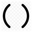 Two Round Brackets Programming Coding Symbol