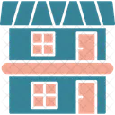 Two Storey House Double Storey Icon