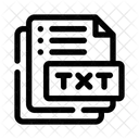 Txt File Format File Extension Icon