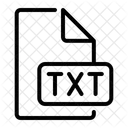 Txt Text File Txt Format Icon