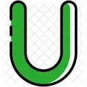 U Alphabet Letter Icon